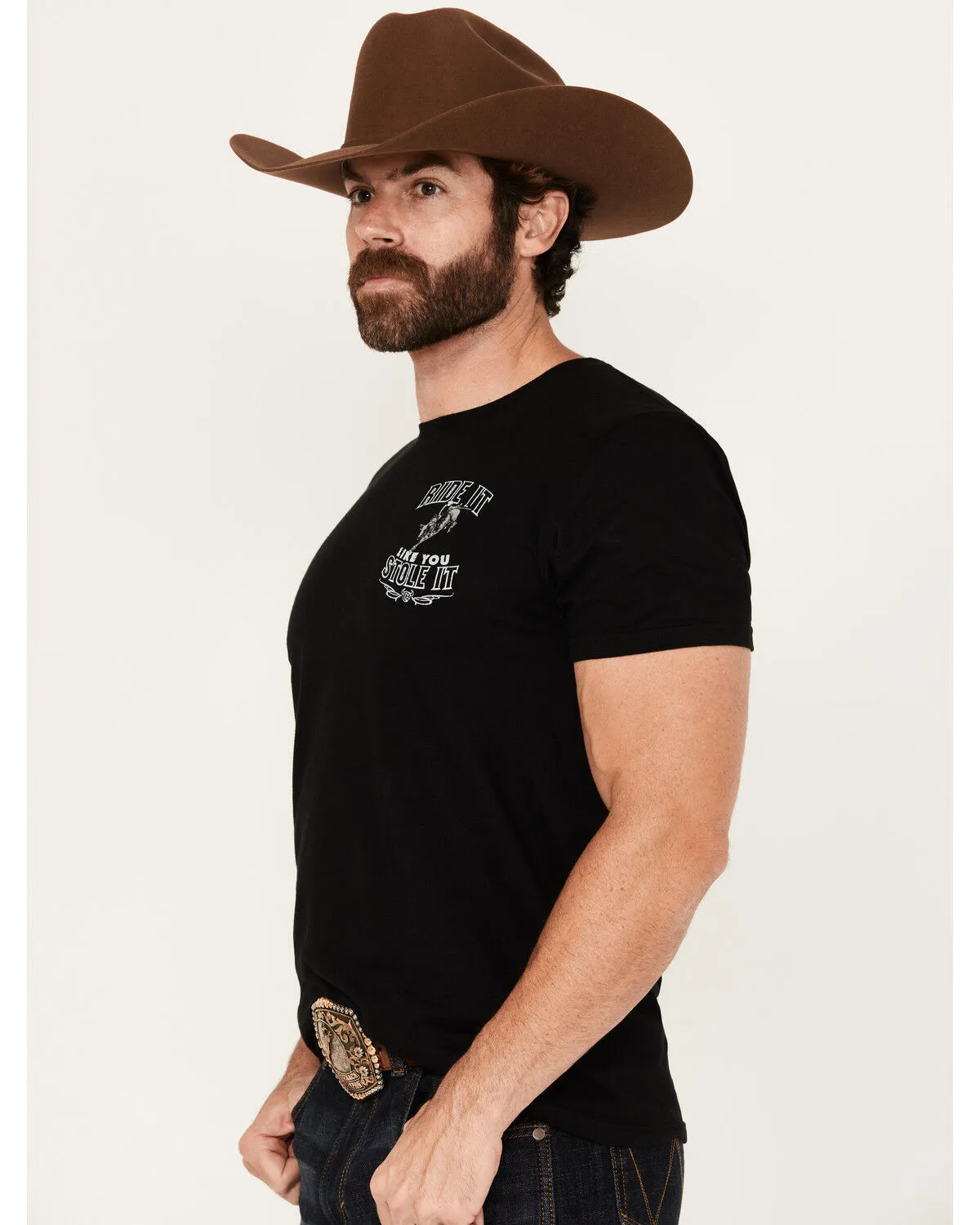 Product Name:  Cowboy Hardware Men's Ride It Like You Stole It Short Sleeve Graphic T-Shirt