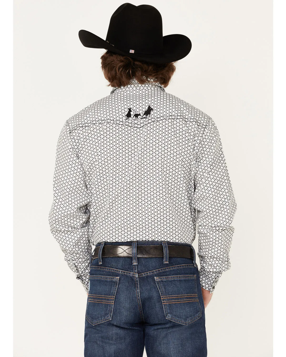 Product Name:  Cowboy Hardware Men's Six Star Geo Print Snap Western Shirt