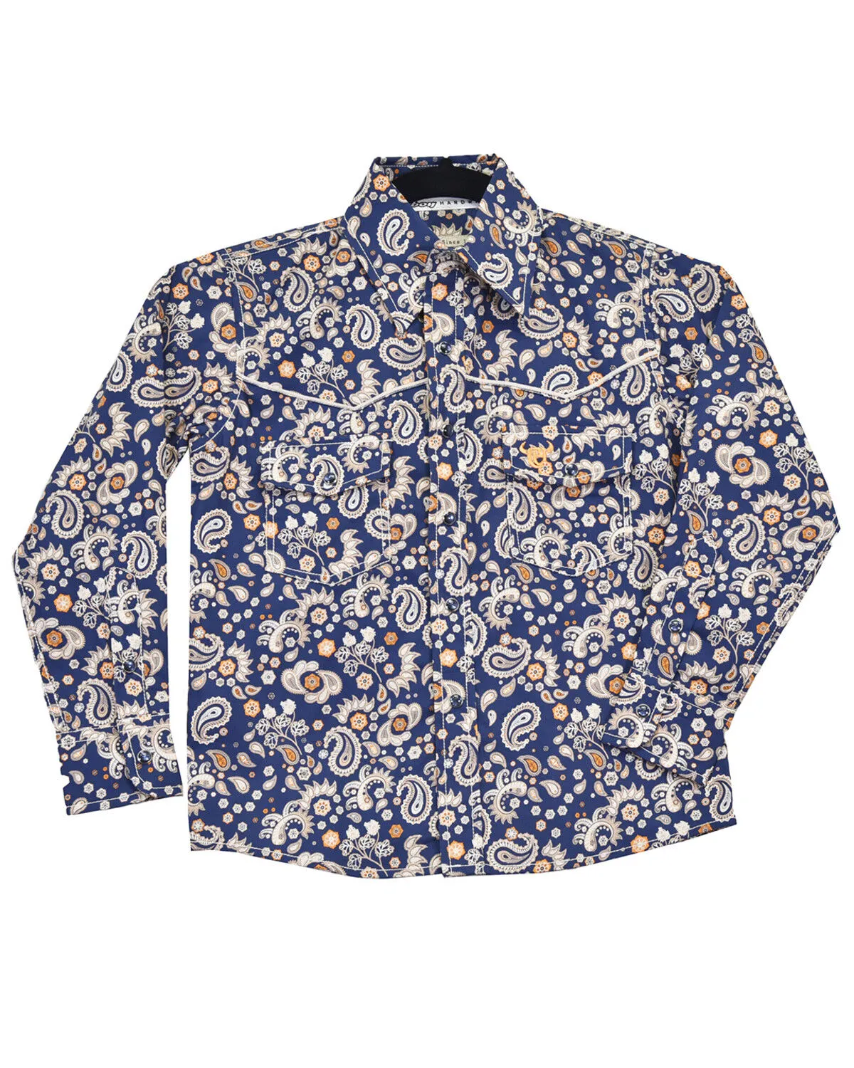 Product Name:  Cowboy Hardware Toddler Boy's Paisley Print Long Sleeve Snap Western Shirt