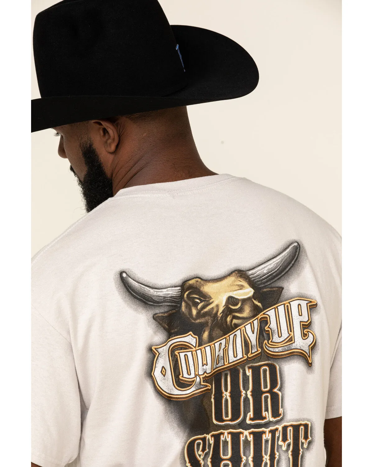 Product Name:  Cowboy Up Men's Cowboy Up or Shut Up Short Sleeve Graphic T-Shirt