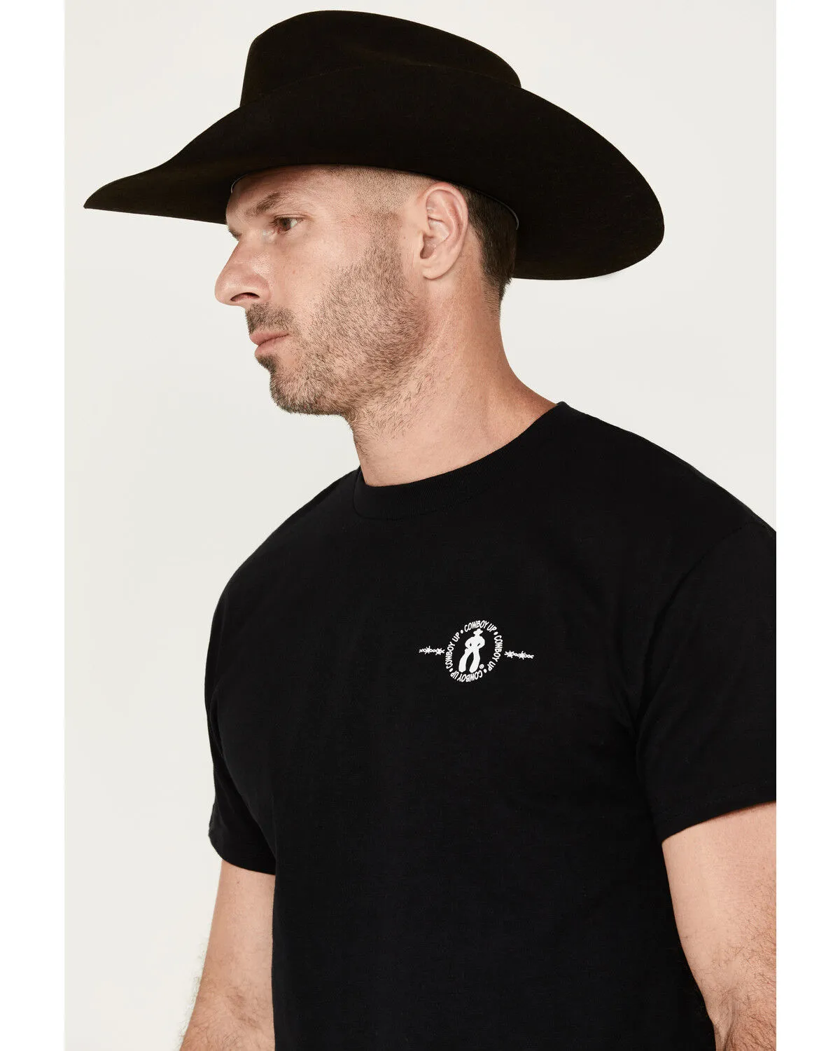 Product Name:  Cowboy Up Men's Triple Scorpion Short Sleeve Graphic T-Shirt