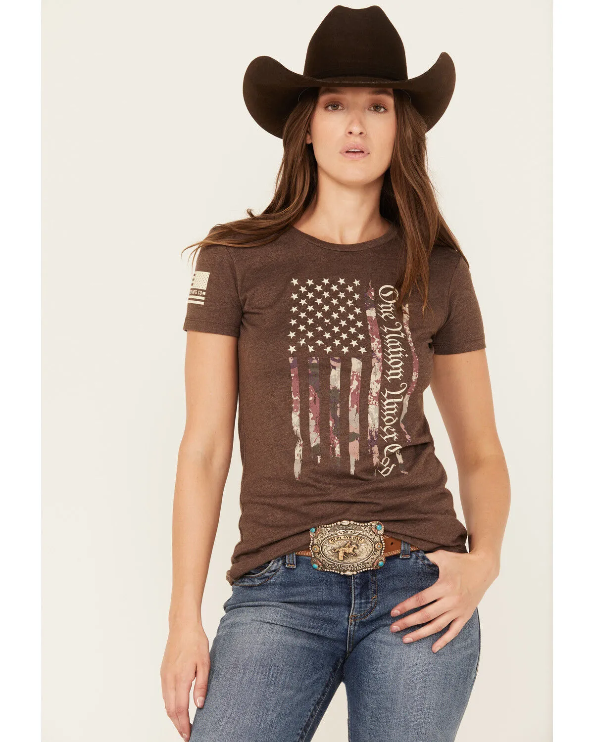 Product Name:  Howitzer Women's One Nation Short Sleeve Graphic Tee