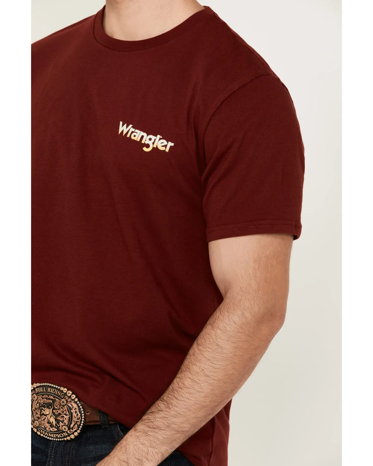 Product Name:  Wrangler Men's Boot Barn Exclusive Cowboy Southwestern Short Sleeve Graphic T-Shirt