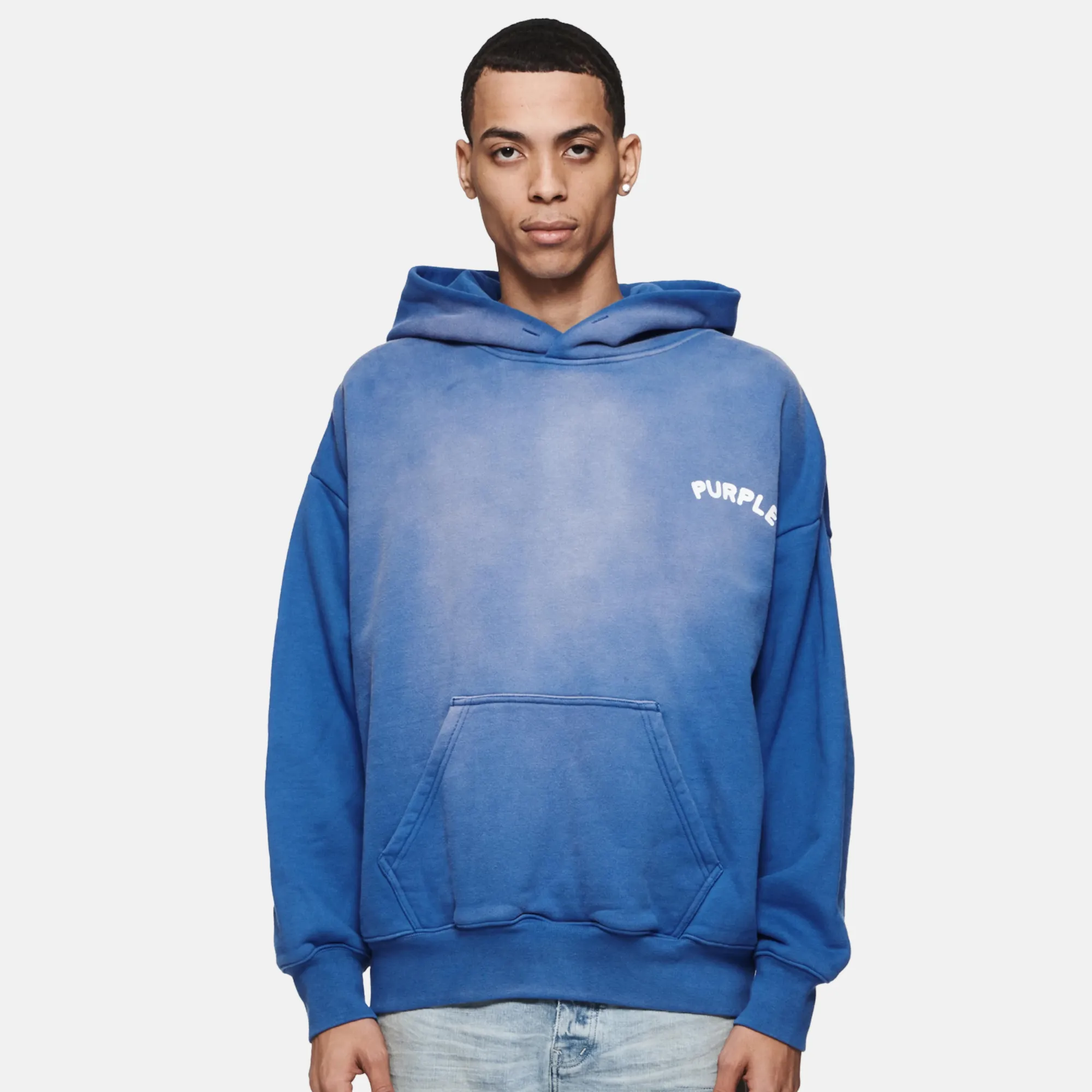 Purple Brand  Victoria Blue Concentric Hoodie