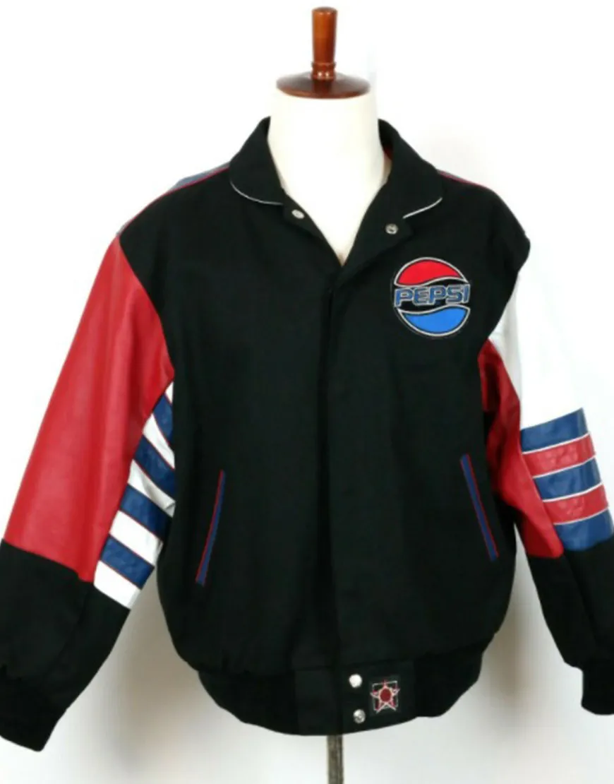 Rare Vtg Jeff Hamilton Pepsi Bomber Jacket | Ujackets.com - Get 50% Off