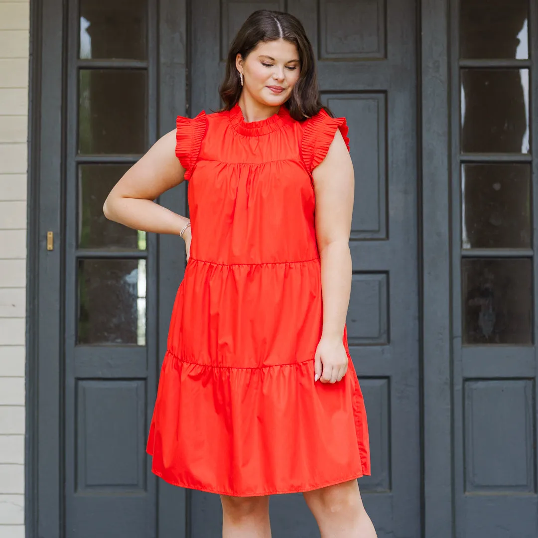 Rhythm Of Life Dress, Red