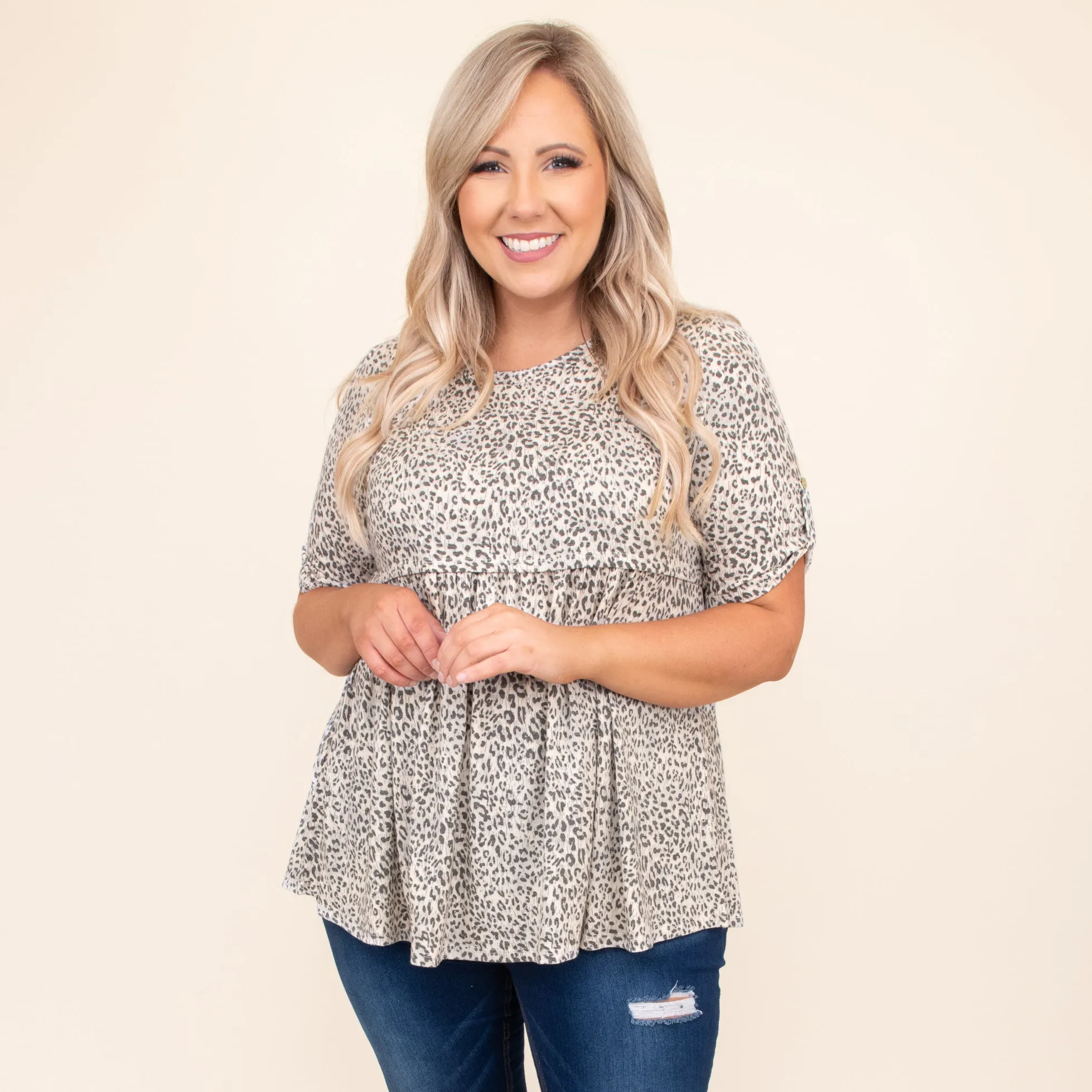 Safari Babe Top, Grey