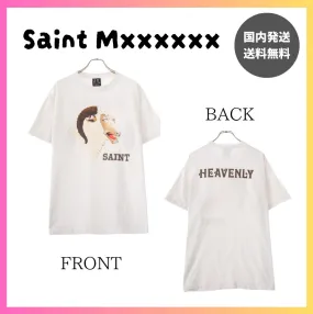 Saint Mxxxxxx  |Unisex Street Style Tie-dye Cotton Short Sleeves T-Shirts