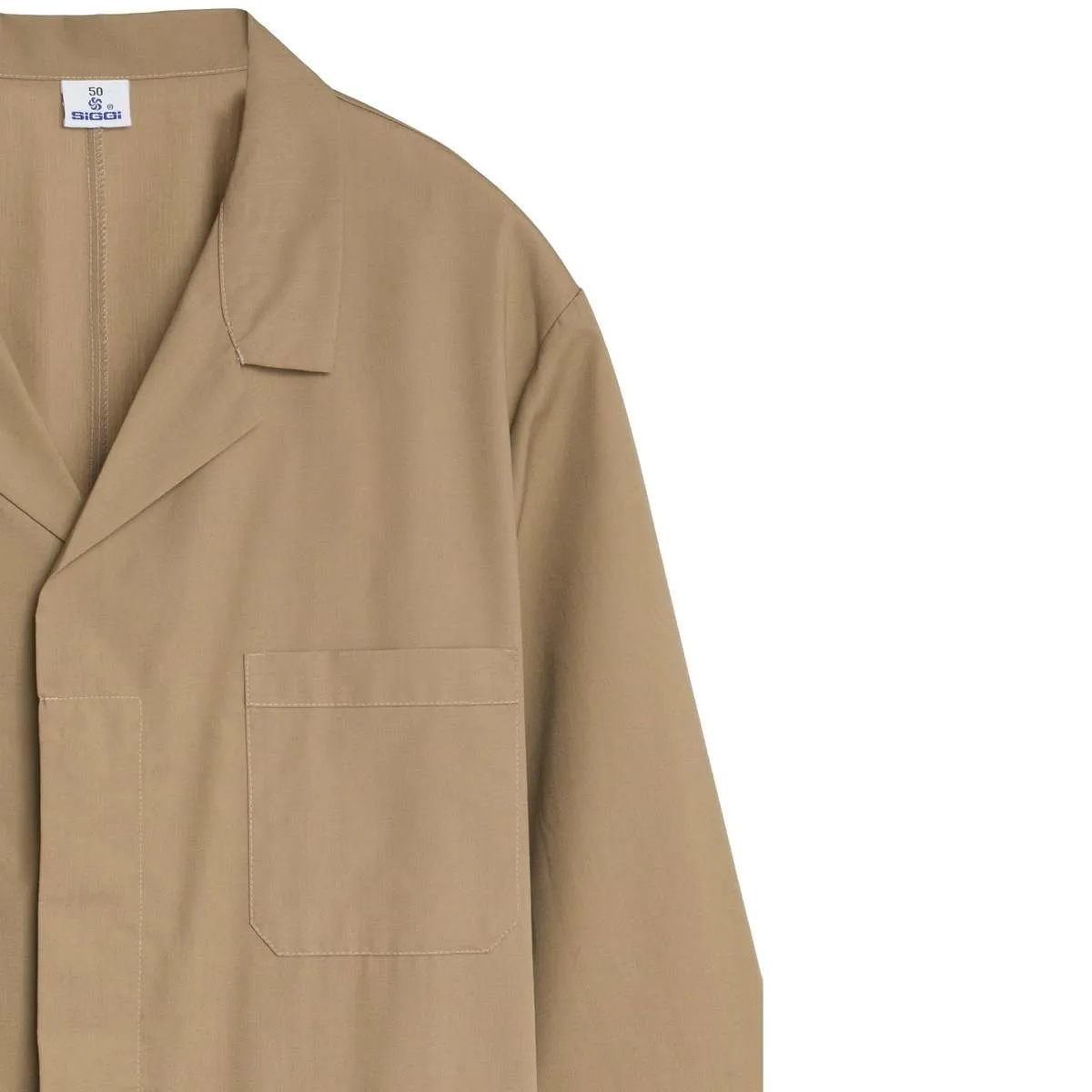 SiGGi (Italy) Poplin Weave Lab Coat Camel : L