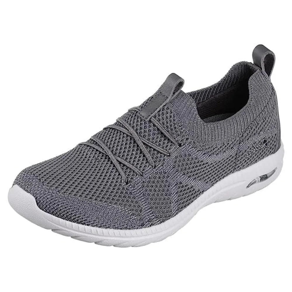 SKECHERS Women's Arch Fit Flex Running Shoe (Charcoal)