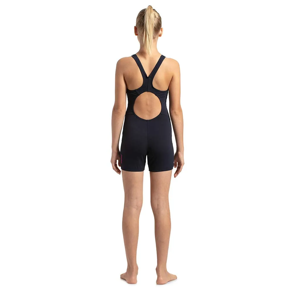 Speedo Girl's Essential Endurance+ Legsuit (True Navy/Electric Pink)