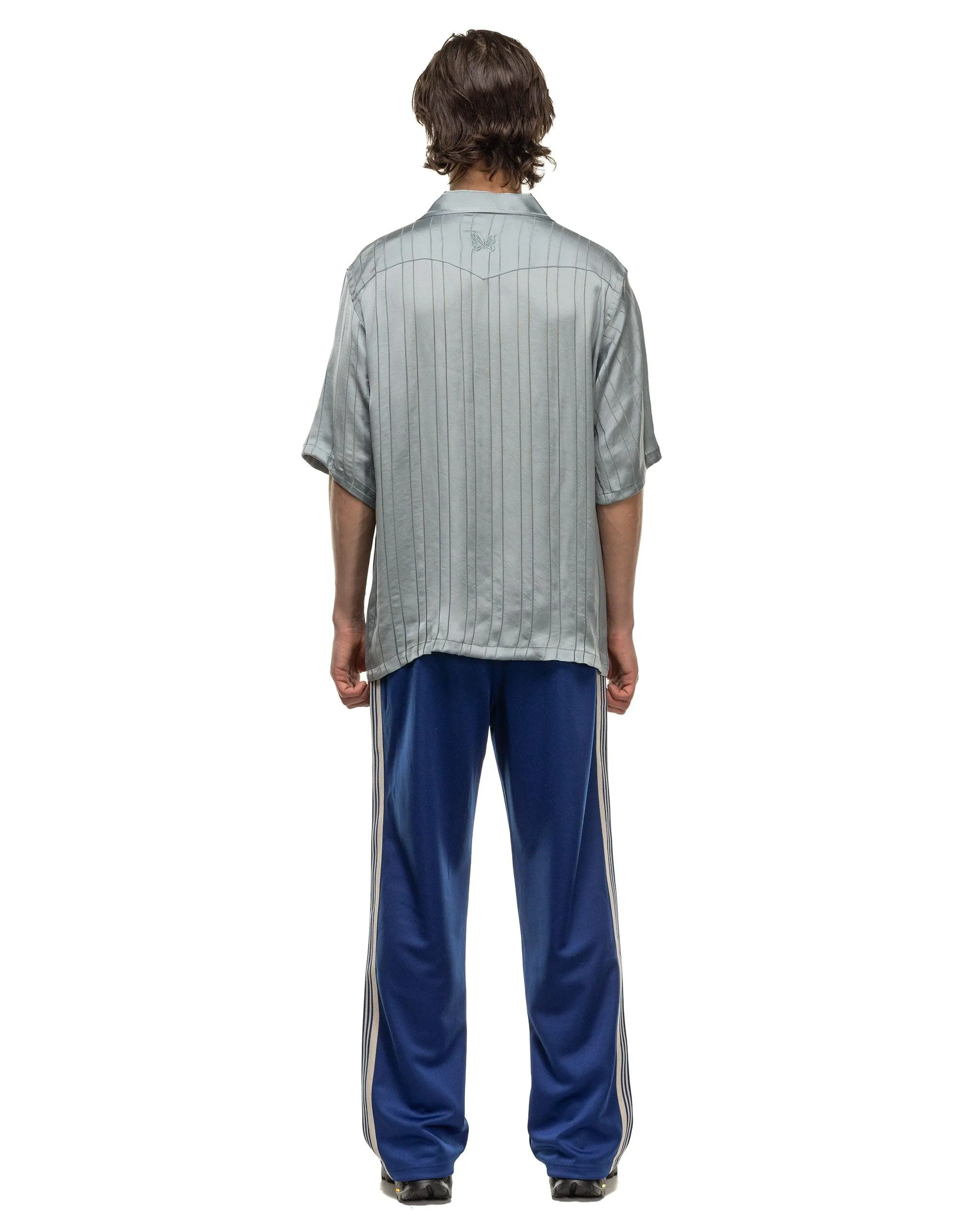 S/S Cowboy One-Up Shirt - TA/CU/PE Georgette Blue