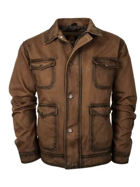 STS Ranchwear Youth Boys Brush Buster Rustic Brown 100% Cotton Cotton Jacket