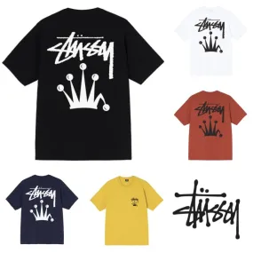 STUSSY  |Unisex Street Style Cotton Logo Skater Style T-Shirts