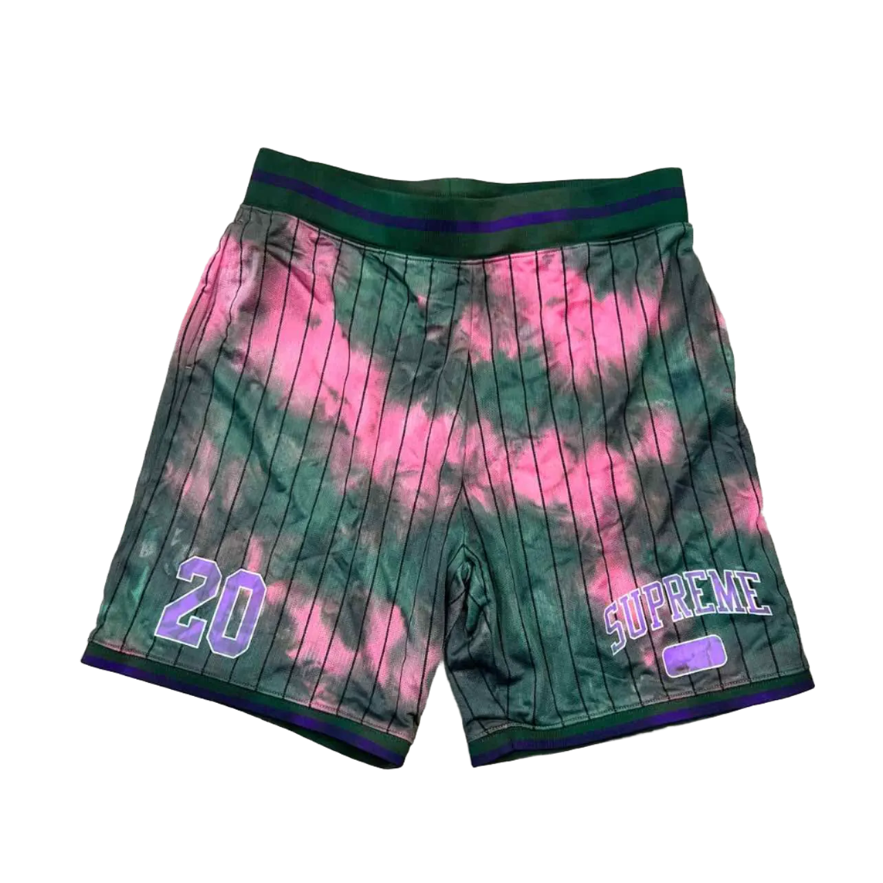 Supreme Shorts TIE DYE Green New Size M