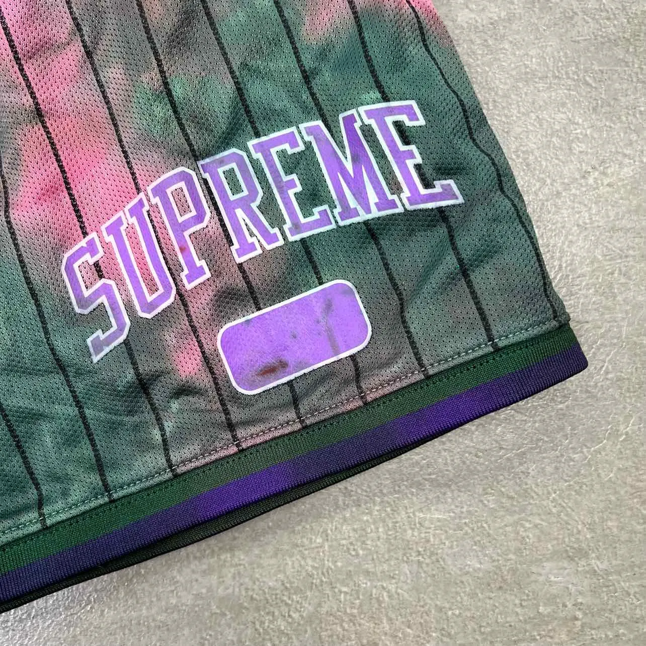 Supreme Shorts TIE DYE Green New Size M