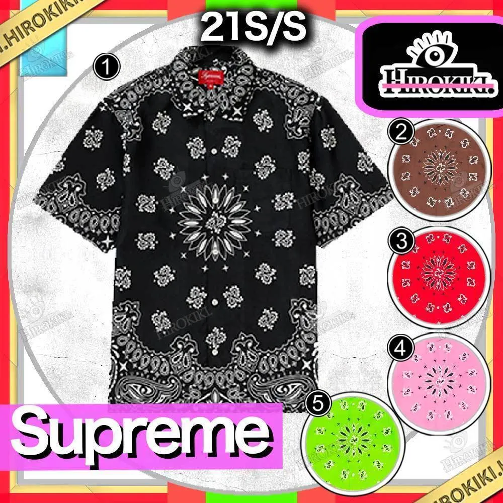 Supreme  |Unisex Street Style Collaboration Logo Shirts