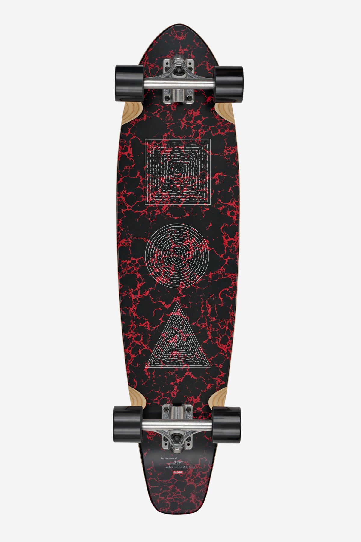 The All-Time - Red Marble Stack - 35 Longboard