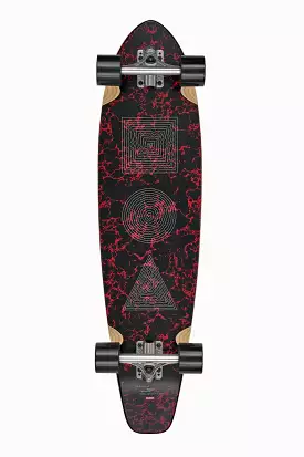 The All-Time - Red Marble Stack - 35 Longboard