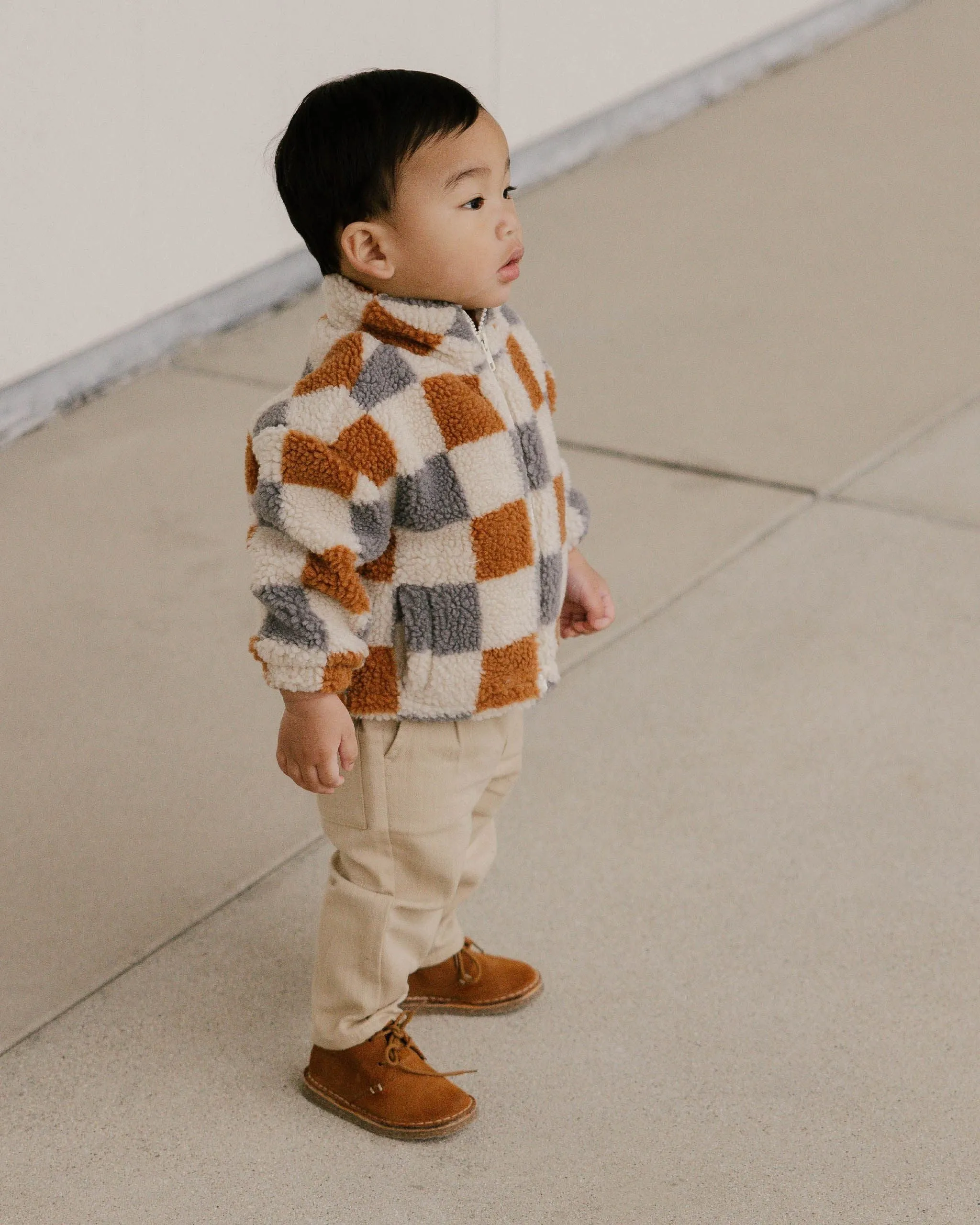 The Coco Jacket by Rylee + Cru - Shearling Check - BABY