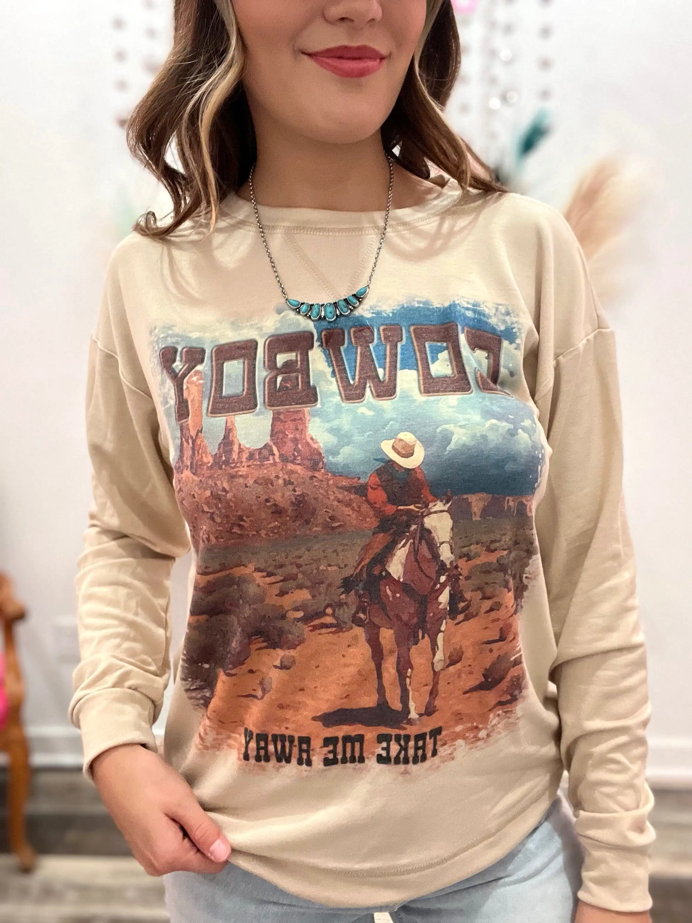 The Cowboy Take Me Away Sweatshirt