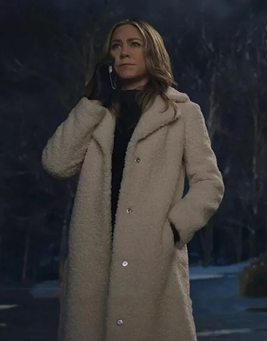 The Morning Show S02 Jennifer Aniston White Fur Coat | Ujackets.com