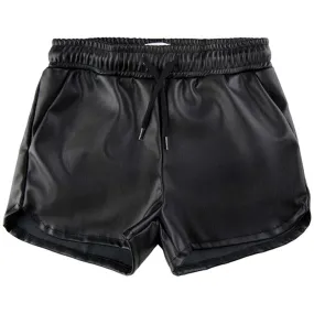 The New Black Ea PU Shorts