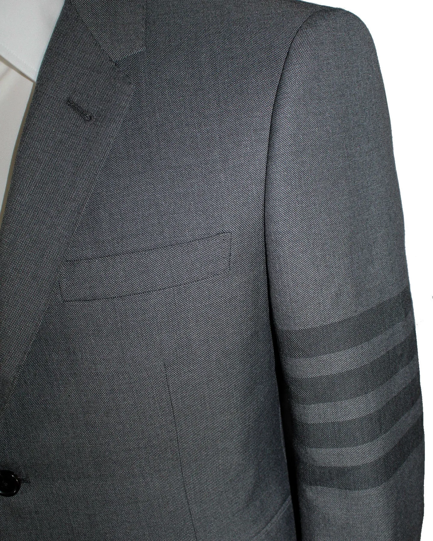 Thom Browne Sport Coat Medium Gray 4 Bar Design EU 52 / US 42