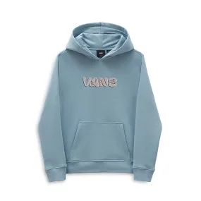 Tie Dye Crew Pullover Hoodie - Dusty Blue