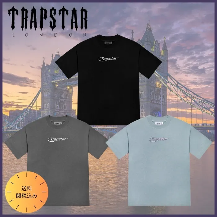 Trapstar London  |Unisex Street Style Cotton Short Sleeves Oversized T-Shirts