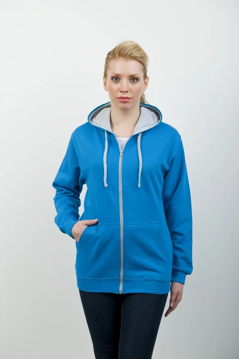 University two tone Zipped Hoodie - Leavers Hoodies Company