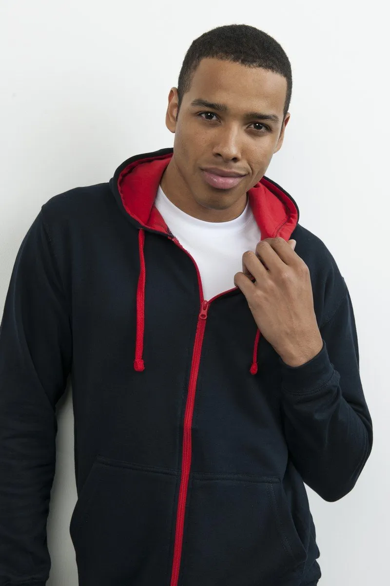 University two tone Zipped Hoodie - Leavers Hoodies Company