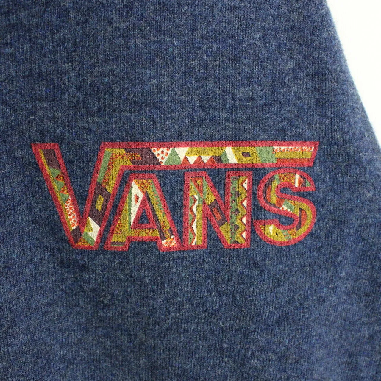 VANS 80s Knit Cardigan Blue | Large