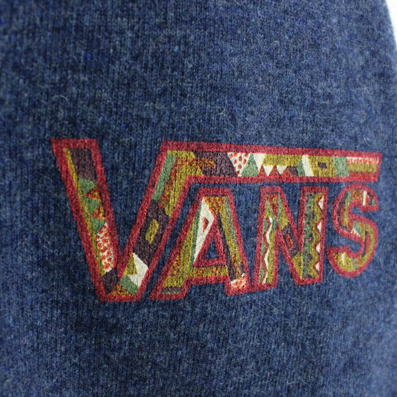 VANS 80s Knit Cardigan Blue | Large