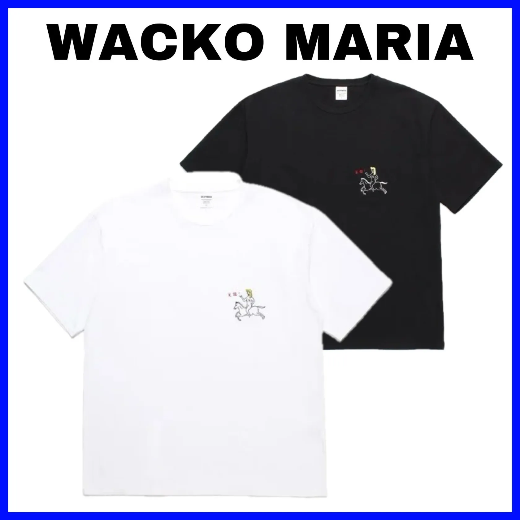 WACKO MARIA  |Crew Neck Street Style Plain Cotton Crew Neck T-Shirts