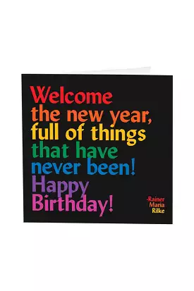 WELCOME TO THE NEW YEAR GREETING CARD