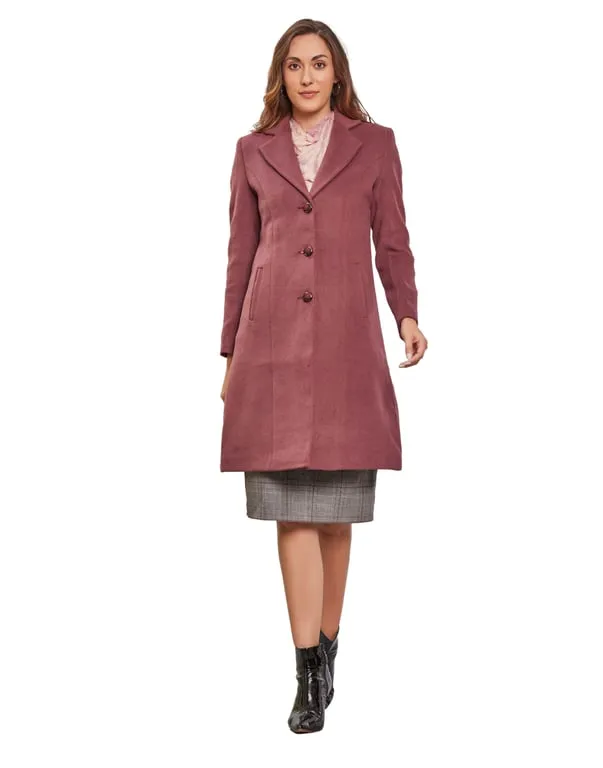 Women Coat Mauve Color