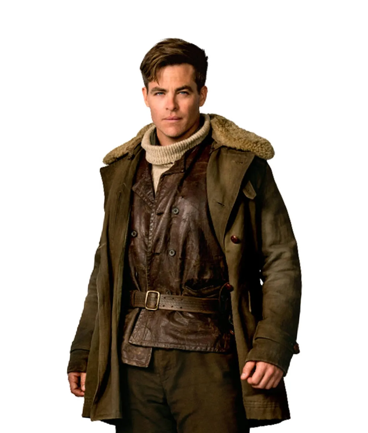 Wonder Woman Chris Pine Coat - Movies Men Coat