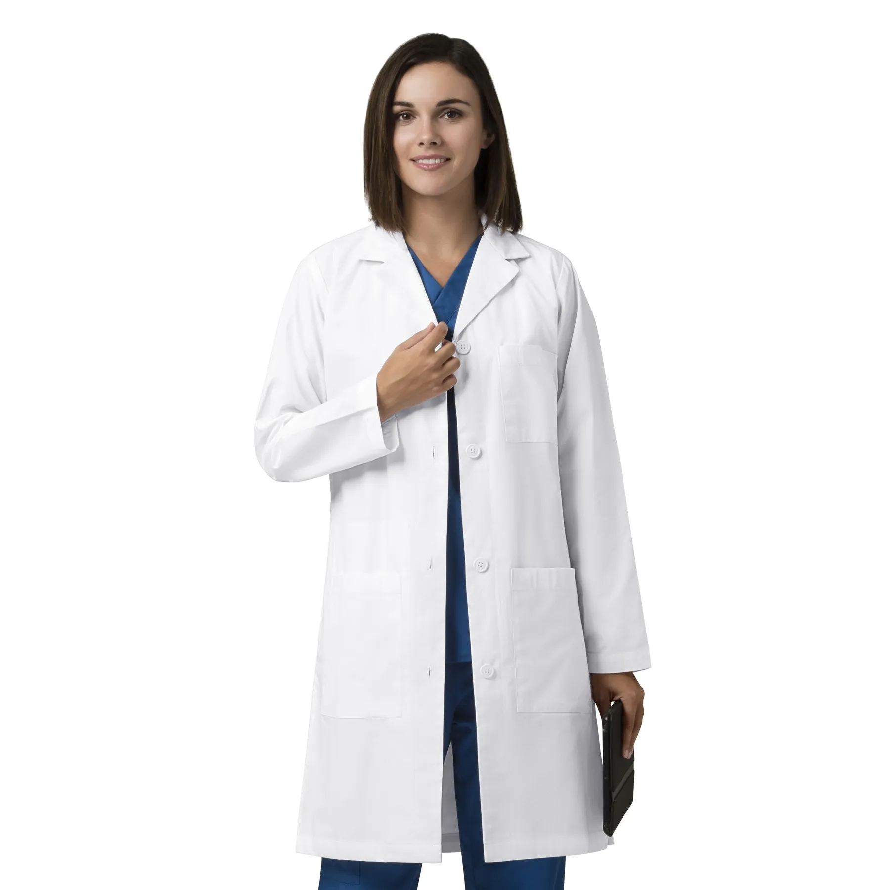 WonderWink WonderLAB Women's 38" Long Lab Coat #7402