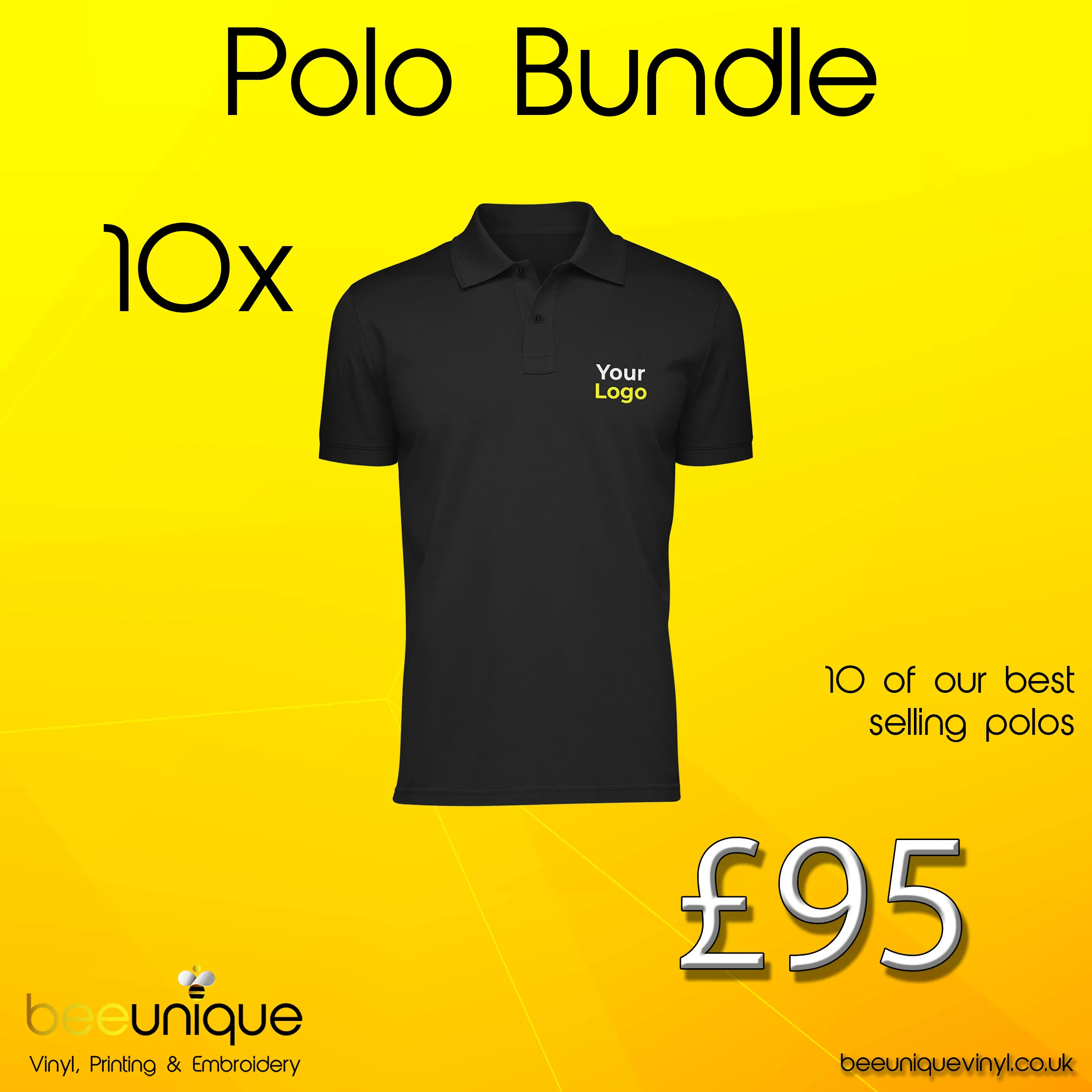 Workwear Bundle 11 | Bee Unique | Polos And Hoodies