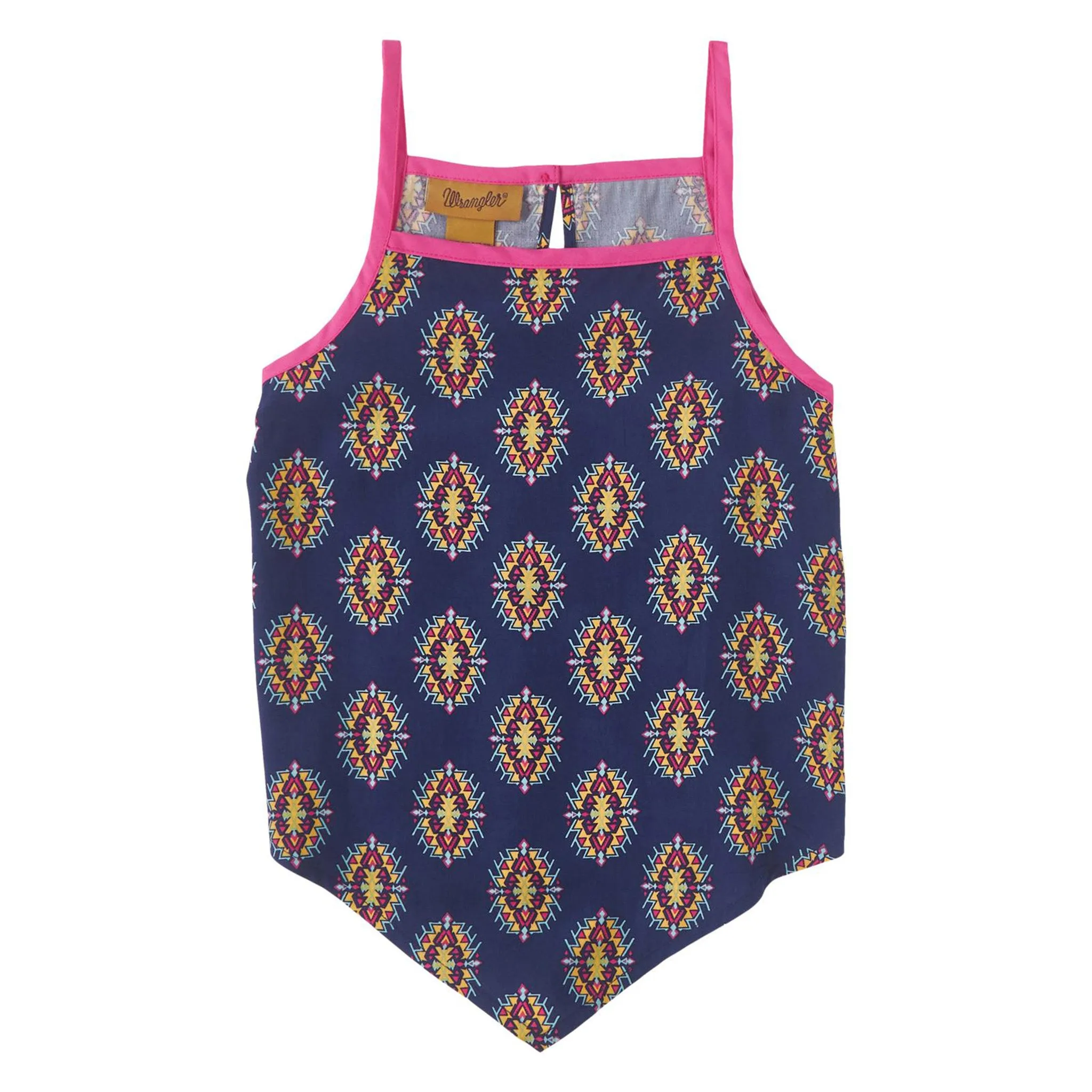 Wrangler Girl's Navy/Pink Southwest Tank