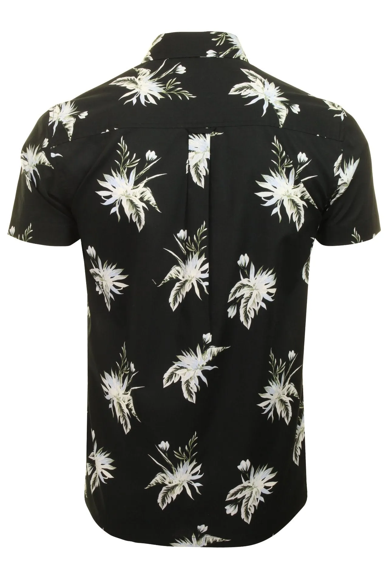 Xact Mens Floral Hawaiian Shirt  Short Sleeved