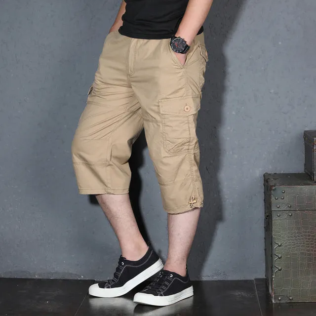 Xituodai New Cargo Shorts Men Summer Casual Multi-pocket Shorts Masculino Men Overall Military Solid Short Trousers Plus Size S 