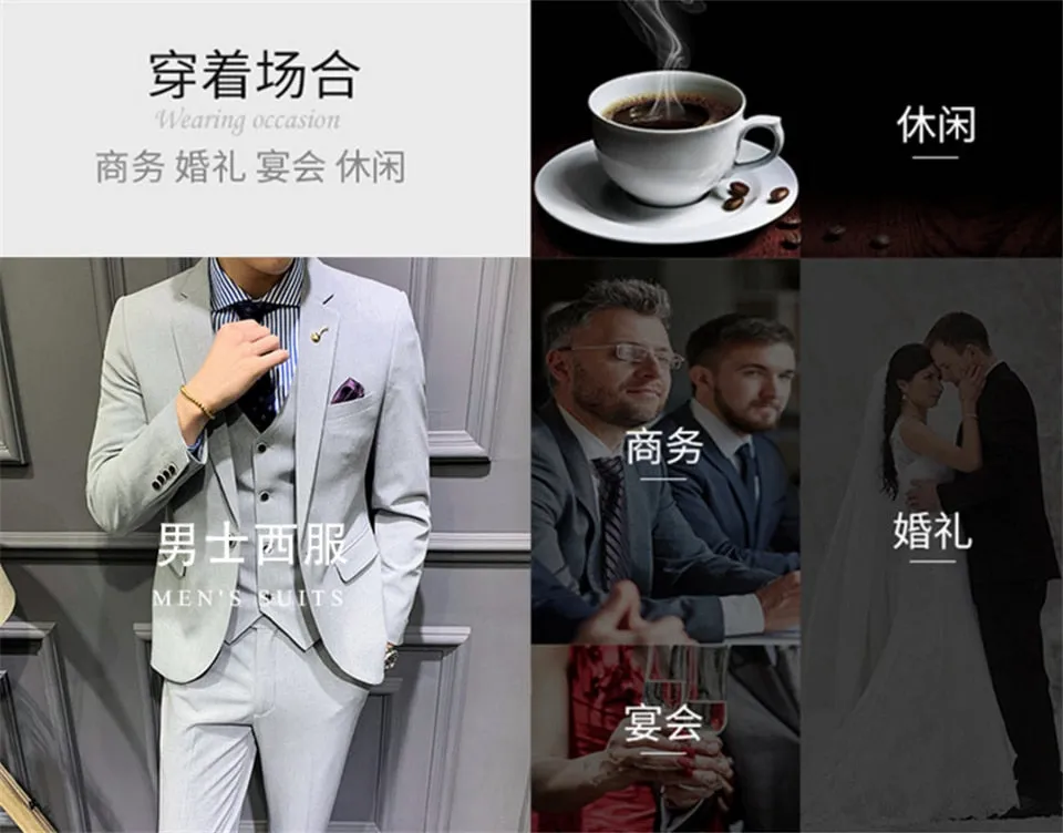 Xituodai trendy mens fashion mens summer outfits dope outfits mens street style mens spring fashion   Brand Groom Tuxedo Suit 20