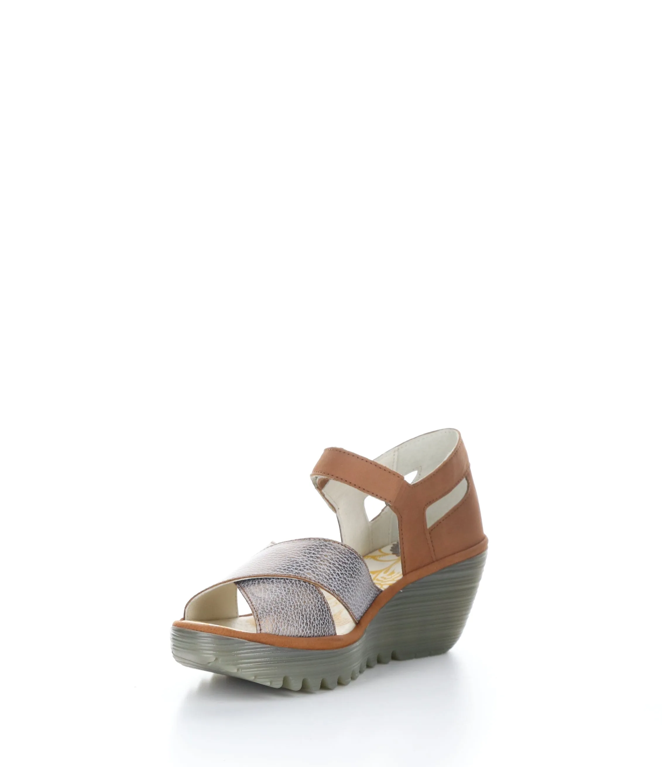 YENT365FLY 005 BRONZE/TAN Round Toe Sandals